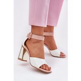 VINCEZA Lacquered Women's Sandals On Heel | Shoptok.si