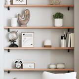 Maison Chic Stenska polica - Viseča Polica svetlo rjava 100x10x2 cm trdna hrastovina, (21784879) | Shoptok.si