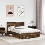  Konstrukcija postelje z vzglavjem Dimljeni oreh 140 x 200 cm, (5000103210) | Shoptok.si
