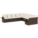 The Living Store Vrtna sedežna garnitura 10-delna z blazinami rjava poli ratan - Vrtna Sedežna Garniture, (21447017) | Shoptok.si
