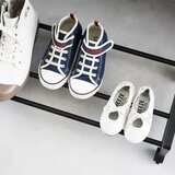 YAMAZAKI Črno kovinsko stojalo za čevlje 83,5x14,5x27,5 cm Tower – | Shoptok.si