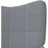  Stol za sproščanje s stolčkom svetlo sivo blago, (20821713) | Shoptok.si