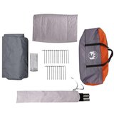  Kabinski šotor s streho Siva in oranžna 320 x 320 x 203 cm, (5000091133) | Shoptok.si