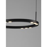 Nova Luce Mat črna aluminijasta LED zatemnitvena viseča svetilka ø 40 cm Lunette – | Shoptok.si