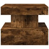Ormarić za uzglavlje LED boja dimljenog hrasta 50x50x40 cm | shoptok.hr