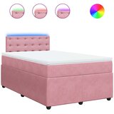 Box spring krevet s madracem ružičasti 120 x 200 cm baršunasti | shoptok.hr