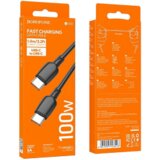  USB kabal 1m BOROFONE BX93 Super power 100W fast charging data Type-C to Type-C black | Eponuda.ba