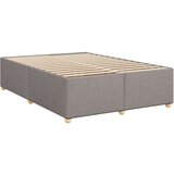  Krevet s oprugama i madracem smeđesivi 140 x 190 cm od tkanine | shoptok.hr