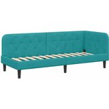  Kutni okvir kreveta Tirkizna 80 x 200 cm Baršun | shoptok.hr