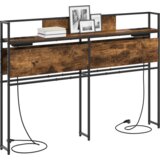 vidaXL Skladiščni naslon Dimljeni hrast 120 cm Konstruiran les | Shoptok.si