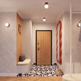 Sollux Rdeča stropna svetilka iz opalnega stekla ø 12 cm Orbital – | Shoptok.si