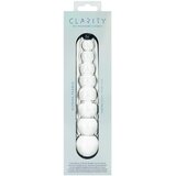 Clarity Elysian Pearls - stakleni dildo s perlama (prozirni) | shoptok.hr