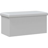  Sklopiva klupa za pohranu Bijela 180 kg 80 L 77 x 38 x 38 cm | shoptok.hr