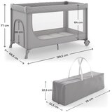 Kinderkraft Putni krevetić LEODY UP, Grey | shoptok.hr