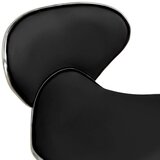  323674 Salon Spa Stool Black Faux Leather | shoptok.hr