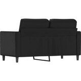  Dvosjed od tkanine crni 120 cm od umjetne kože | shoptok.hr