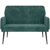 vidaXL Klop temno zelena 108x79x79 cm žamet | Shoptok.si