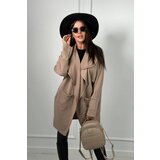Kesi Cape with pockets dark beige | shoptok.hr
