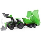Lena LENA: Worxx Deutz-Fahr Agrotron 7250 TTV traktor s prikolico v škatli 74 cm | Shoptok.si