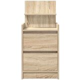 vidaXL Noćni ormarić s 2 ladice sonoma hrast 38x34x80 cm | shoptok.hr