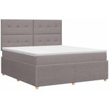  Boxspring krevet s madracem Sivosmeđa 140 x 190 cm Tkanina | shoptok.hr