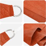  Jedrilica za sunčevu sjenu Narančasta 2 x 6 m HDPE | shoptok.hr