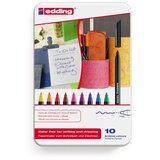 Edding 1200/10 flomasteri u limenoj kutiji | shoptok.hr