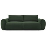 Bobochic Paris Tamno zelena sklopiva sofa od samta 257 cm Lucien – Cijene