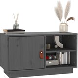 TV ormarić sivi 70 x 34 x 40 cm od masivne borovine | Eponuda.com