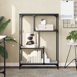 vidaXL Knjižna polica siva sonoma 81x36x115 cm inž. les in železo Cene