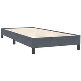 Box spring krevet s madracem tamnosivi 80 x 220 cm baršunasti | shoptok.hr