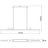 HOME LIGHT Luna 231 visilica 35W 3000K siva/zlato | Eponuda.com