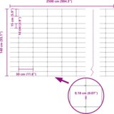 vidaXL Ograda stupaca 22 kom U-kanal 140 cm od pocinčanog čelika | shoptok.hr