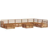  Set vanjskih sofa 9 kom. Prirodna Čvrsto drvo akacije | shoptok.hr