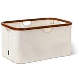Bigso Krem tekstilna složiva košara za rublje Bamboo/Linen – Cijene