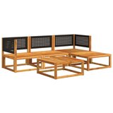  Vrtni set od 5 dijelova s jastucima, akacija i ratan | Eponuda.com