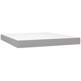  Krevet s oprugama i madracem svjetlosivi 180x200 cm od tkanine | shoptok.hr