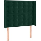  box spring s madracem LED tamnozeleni 80 x 200 cm baršun | shoptok.hr