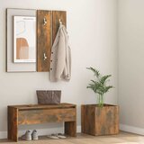  Set namještaja za hodnik boja hrasta konstruirano drvo Smeđa | shoptok.hr