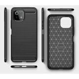 Nillkin silikonski ovitek za xiaomi mi 11 lite - mat carbon črn | Shoptok.si