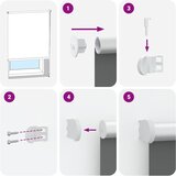Rolo zavjesa Blackout bijela 145x210 cm Širina tkanine 141,6 cm | shoptok.hr