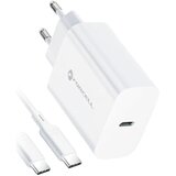forcell Putni punjač s USB C utičnicom i Type C kabelom - 3A 25W s PD i QC 4.0 funkcijom | shoptok.hr