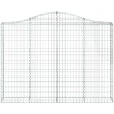  Lučne gabionske košare 8 kom 200x30x40/60 cm pocinčano željezo | shoptok.hr