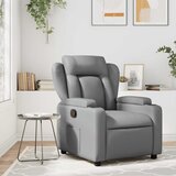  fotelja za odmor, siva, umjetna koža | shoptok.hr