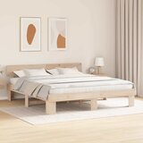 Krevetna konstrukcija Smeđa 200 x 200 cm Čvrsto borovo drvo | Eponuda.com
