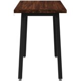 90 x 55 x 75 cm Čvrsto drvo akacije Tamno smeđa i crna | shoptok.hr