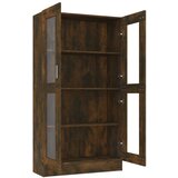 Vitrina boja dimljenog hrasta 82,5 x 30,5 x 185,5 cm drvena | shoptok.hr