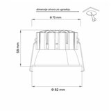 Dawn led svetiljka XG-12 8W cct crna dim | ePonuda.com