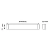 led svetiljka vodonepropusna 30w 3cct ip65 crna ( WP-BD-30W-3CCT )