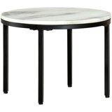  Stolić za kavu bijelo-crni Ø 50 cm od pravog punog mramora | shoptok.hr